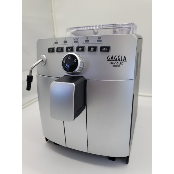 Gaggia Naviglio Deluxe HD8749/11 – Kaffeevollautomat | 15 Bar | Keramikmahlwerk | Cappuccinatore | Silber/Schwarz Grade B